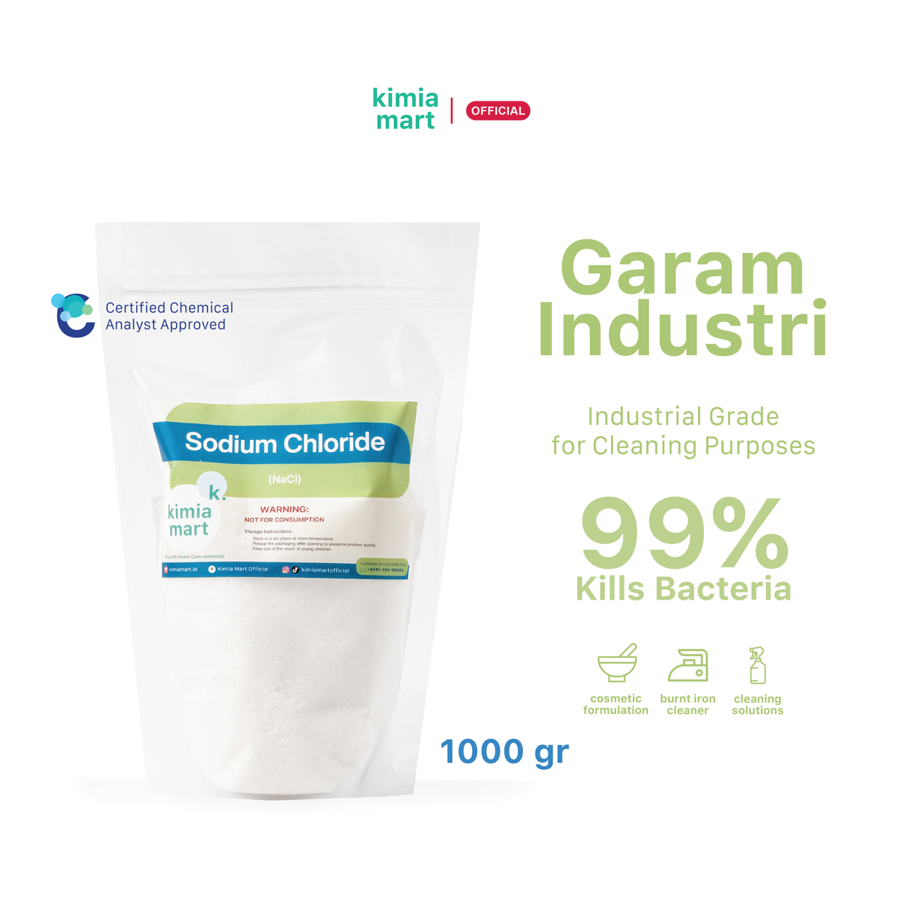 Garam Industri Starter Pouch - 500g