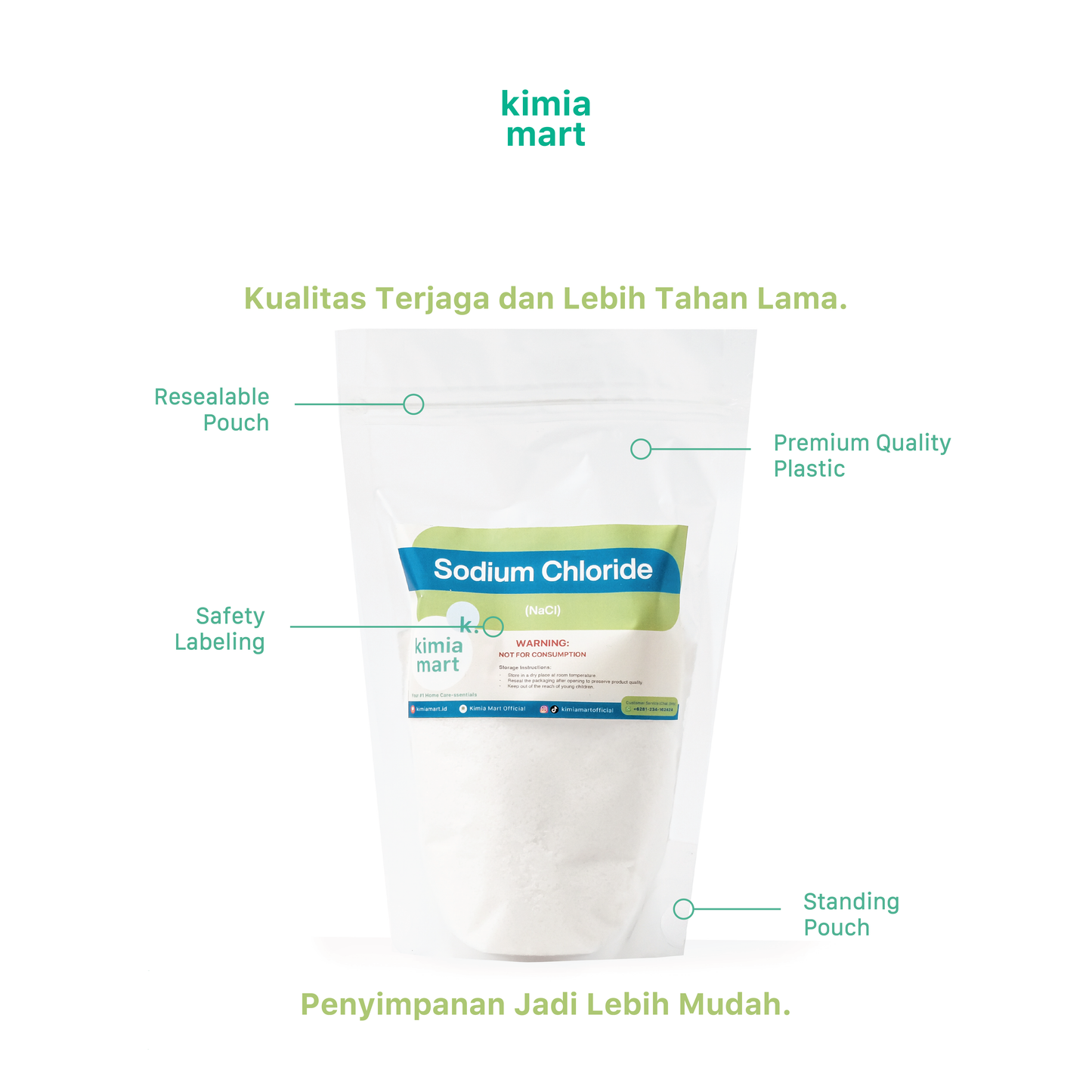 Garam Industri Starter Pouch - 500g